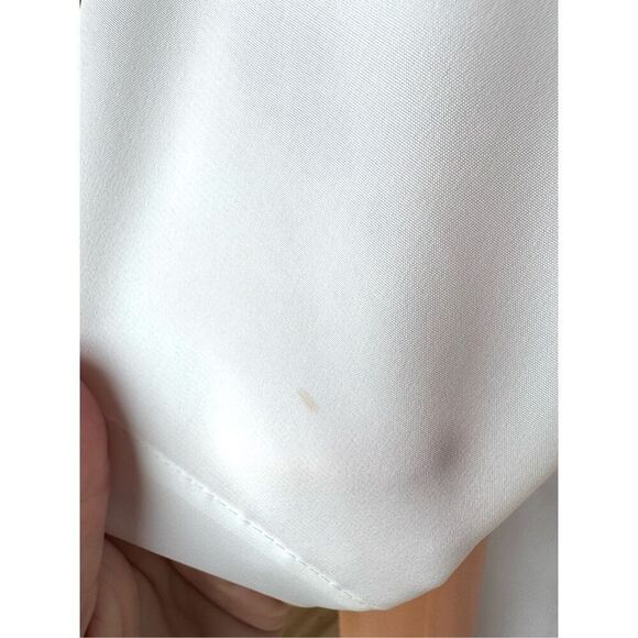 Vintage Yves St. Clair White Floral Embroidered Button Front Blouse Size Large - Picture 8 of 10